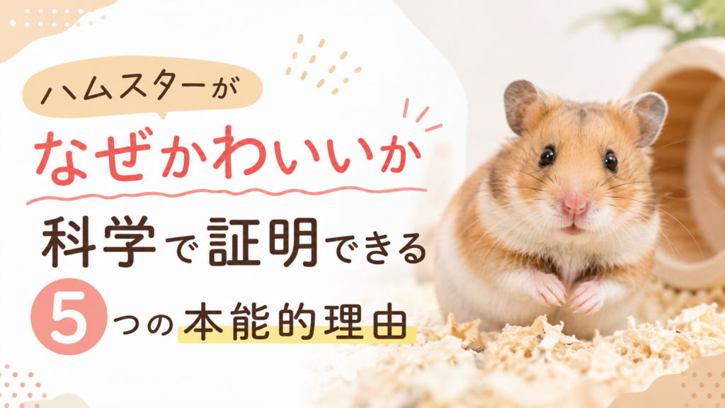 ハムスターがなぜかわいいか科学で証明できる5つの本能的理由