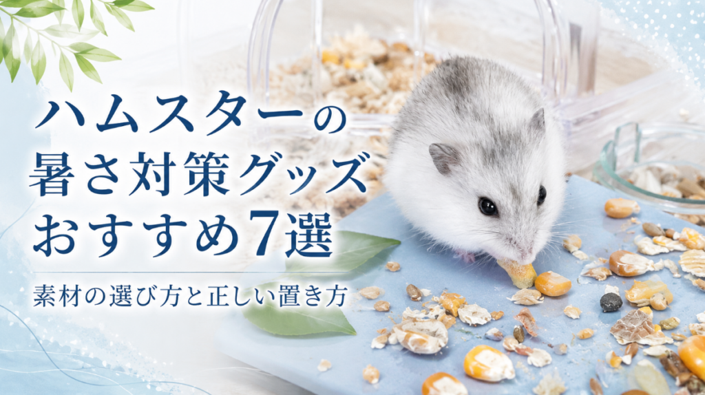 ハムスターの暑さ対策グッズおすすめ7選｜素材の選び方と正しい置き方