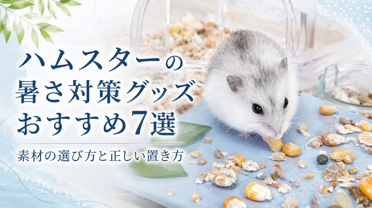 ハムスターの暑さ対策グッズおすすめ7選｜素材の選び方と正しい置き方